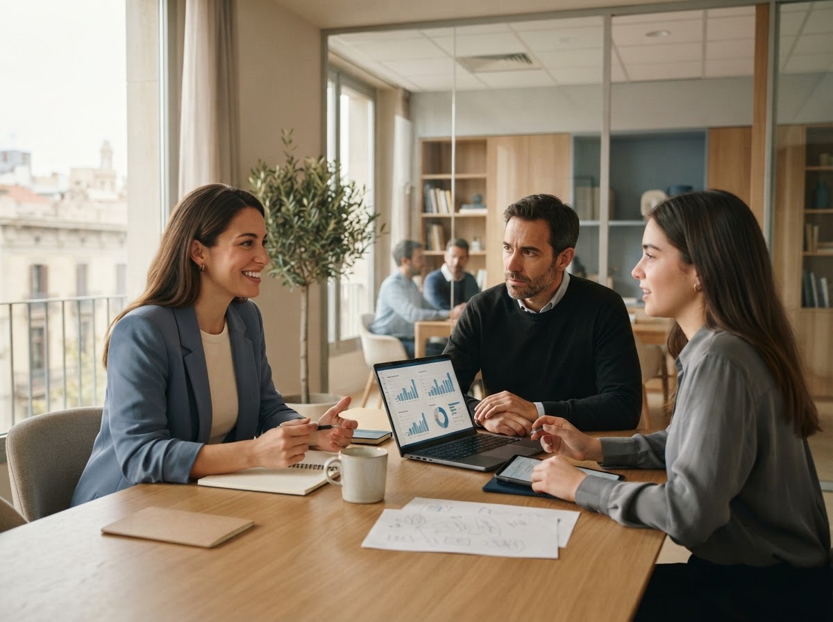 LuxCriptos equipo trabajando con herramientas de análisis financiero